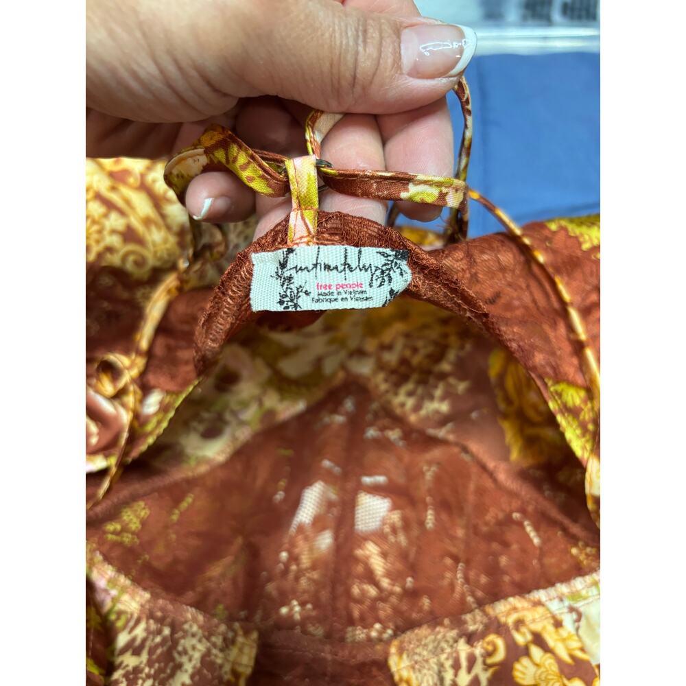 Free People Amber Combo "Right Now" Midi Slip Dress - Picture 3 of 12